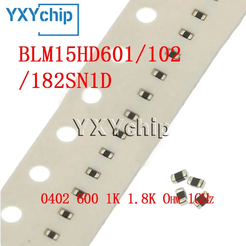 Фото 100 шт. 0402 600 1k 1,8 k Ом 1 ГГц Smd высокочастотный ферритовый бисер Blm15hd601/102/182sn1d новый оригинальный №1