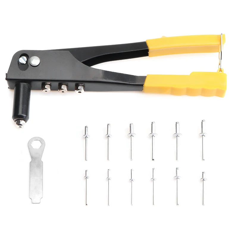 380/200/120/60pcs Heavy Duty Rivet Gun Set Hand Riveter Set Blind Rivet Pliers DIY Rivets Nut Automotive Tools