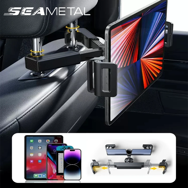 SEAMETAL-Support de téléphone de voiture télescopique, support de tablette  anti-tremblement, support de téléphone universel pour iPhone, iPad, 4-12.9  pouces - AliExpress