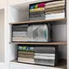 1pc Clothes Storage,Foldable Blanket Storage Bags,Storage Containers for Organizing, Clothing, Bedroom, Closet, Dorm, Organizer 4