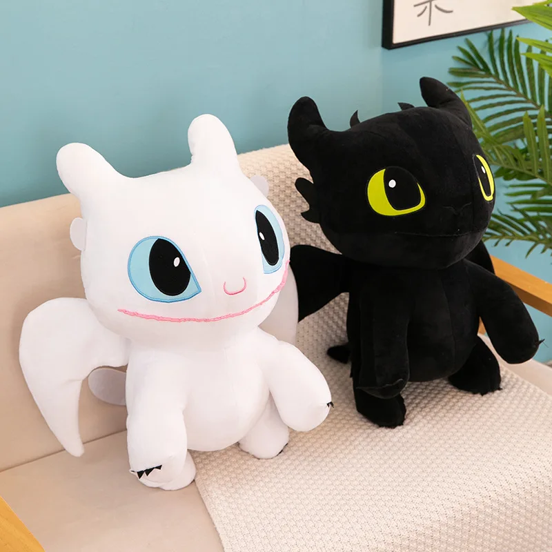 Large Toothless Dragon Body Pillow Cute Cartoon Dragon Plush Toy Soft Decorative Throw Pillow Cushion Anime Stuffed Doll Decor plush doll body pillow