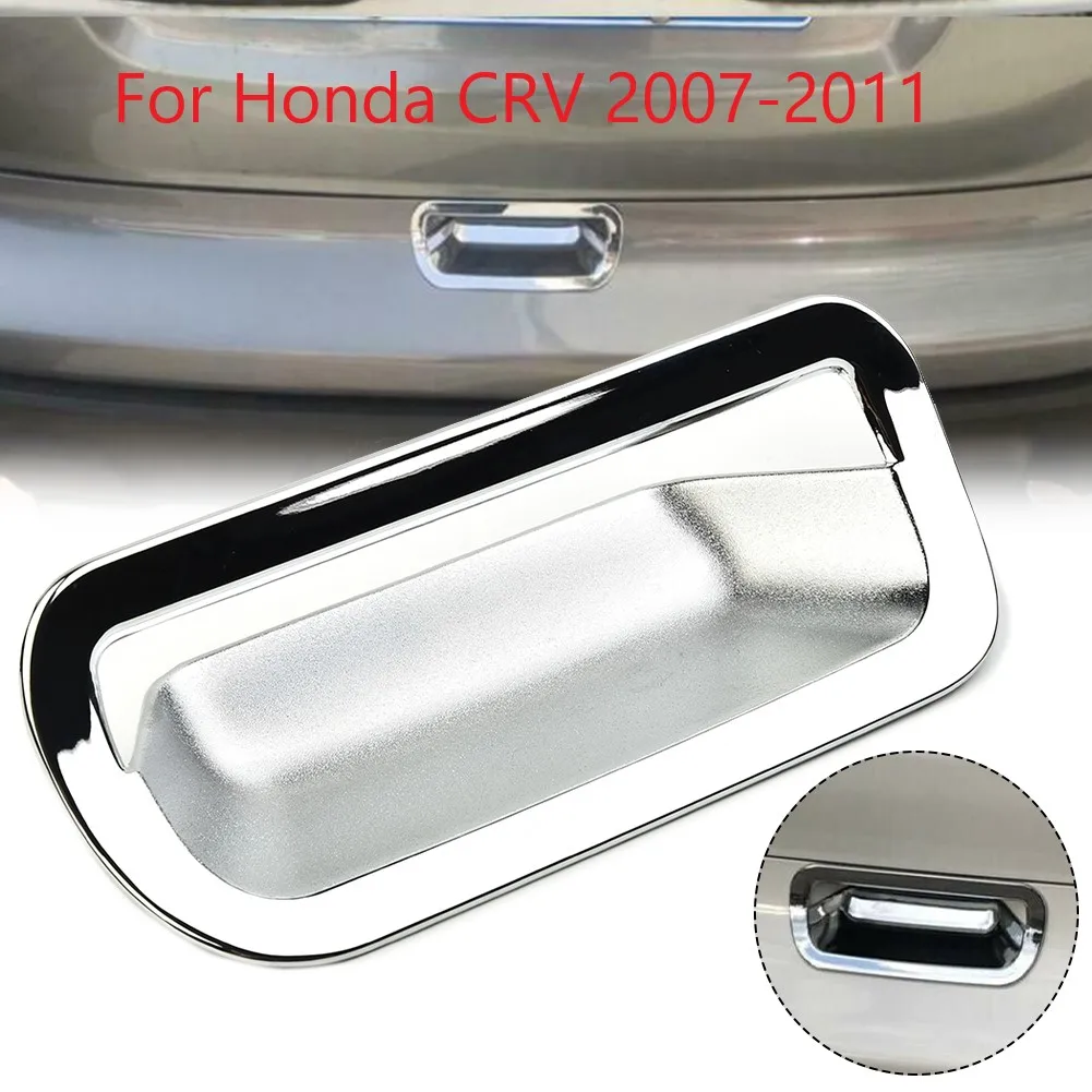 

All New Car Interior Trunk Tailgate Chrome Door Handle Cover Bowl Trim For Honda-CRV 2007-2011 Easy To Install