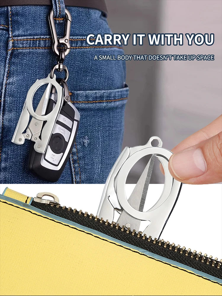 1/3pcs Stainless Steel Folding Nail Scissors Portable Travelling Scissors Fish Line Nose Hair Scissors Tailoring Scissors