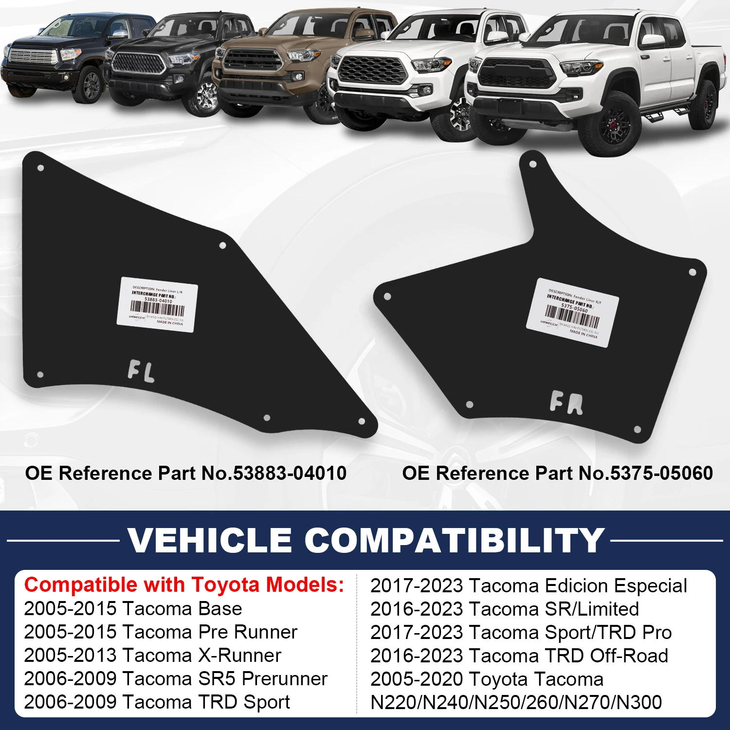 PHOBOOS A/C Compressor With Clutch Compatible With Toyota Tacoma 2005-2015 L4 2.7L