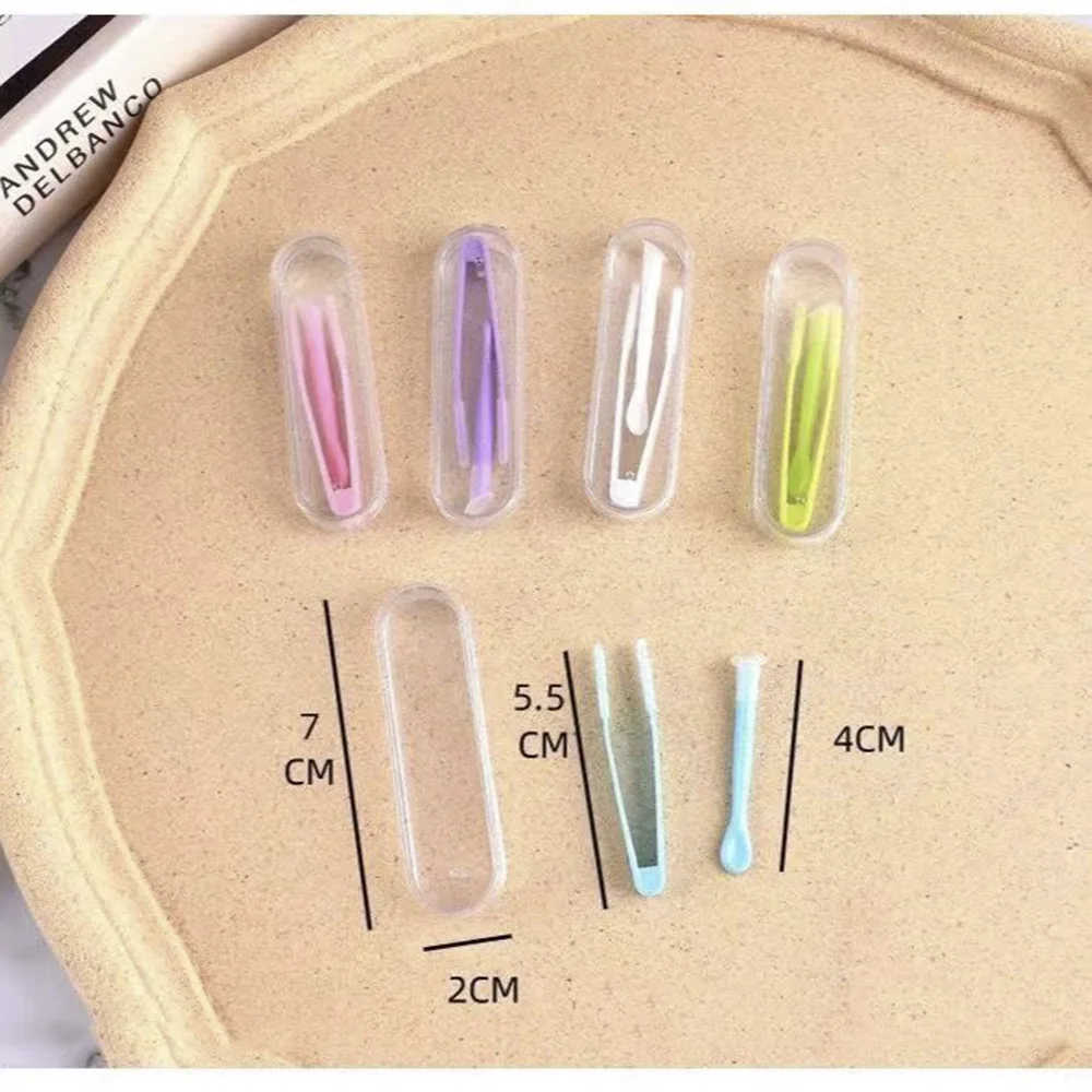 Portable Contact Lens Inserted Remover Color Tweezers Suction Stick Clip Eyes Care Lens Wear Tools Kit 1 Set
