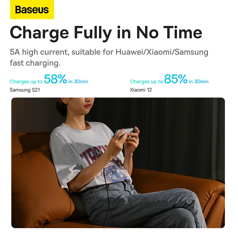 Baseus 100W USB C to TYPE C Elbow Charging Cable for Macbook Huawei Xiaomi Dell HP Laptops Tablets Fast Charger Gaming USB Cable