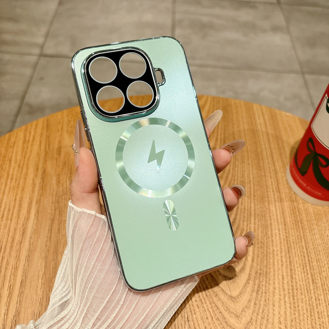 Enhanced Anti-Slip Magnetic Wireless Charging Full Lens Coverage Case