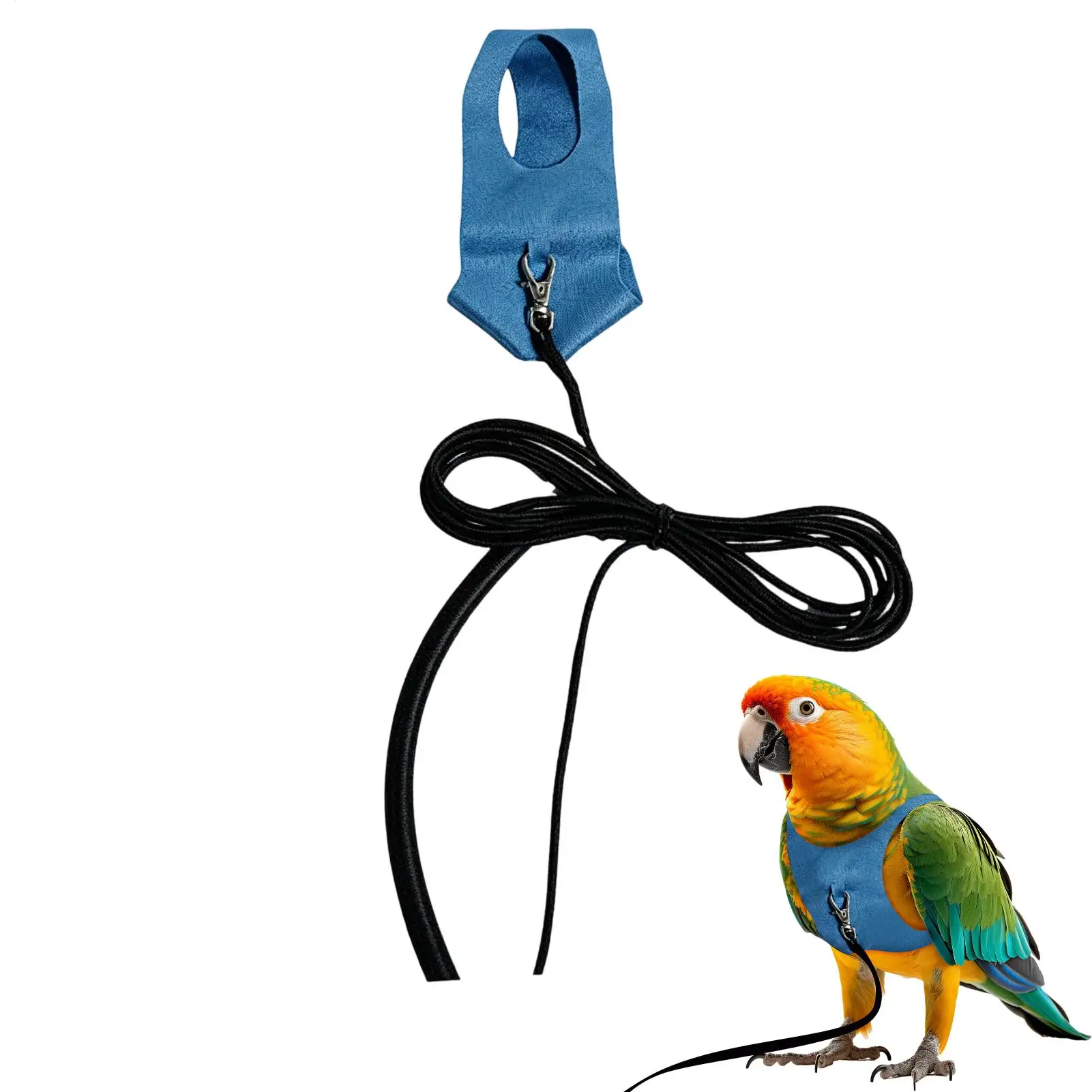 Imbracatura per Uccelli, Cinghie di Trazione per Pappagalli, Kit Corda per Addestramento al Volo, per Amanti degli Animali, Addestratori, Passeggiate, Giardino, Parco, Visite al Veterinario
