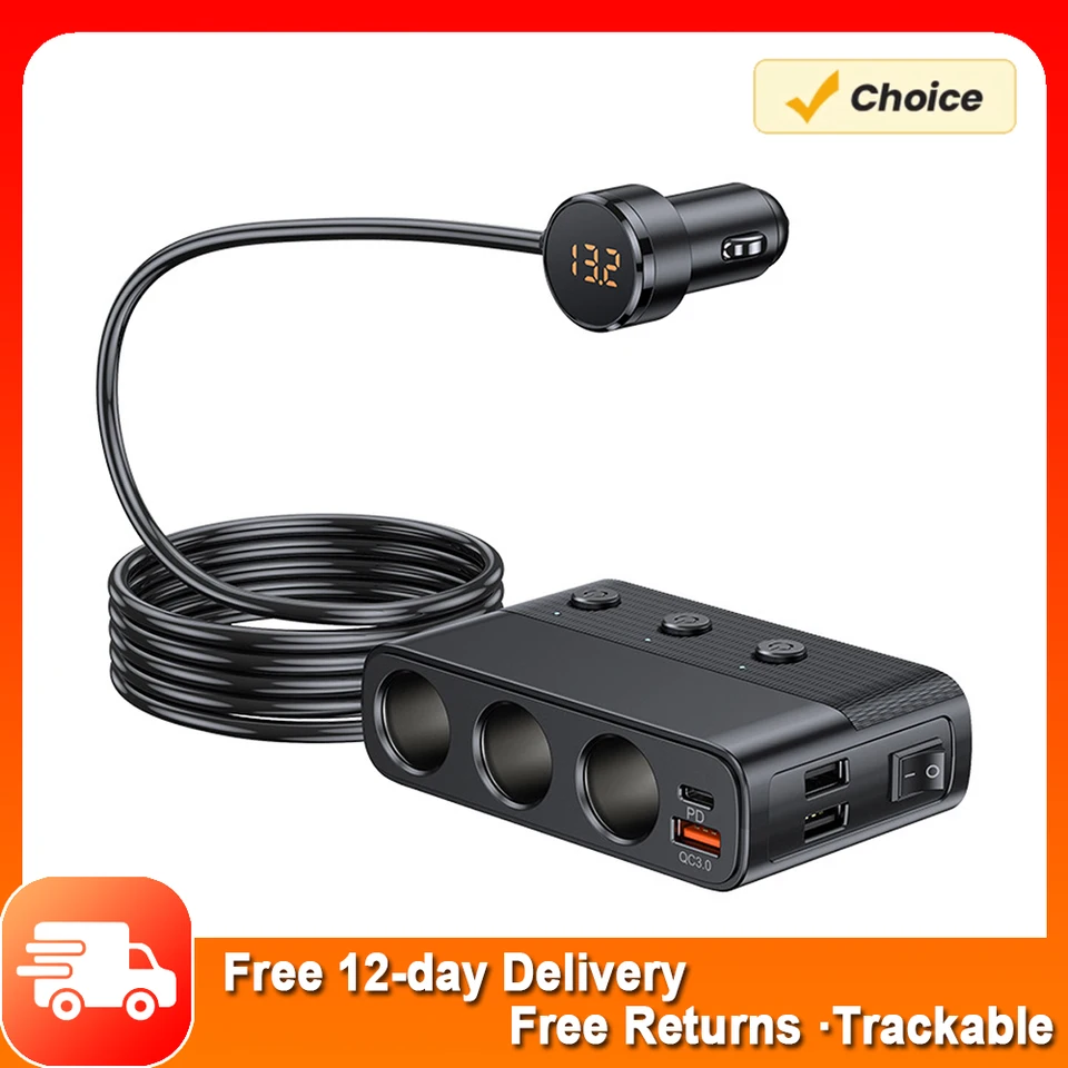 Caricatore Auto - Caricabatterie USB Da Accendisigari A 2 - Foto 9