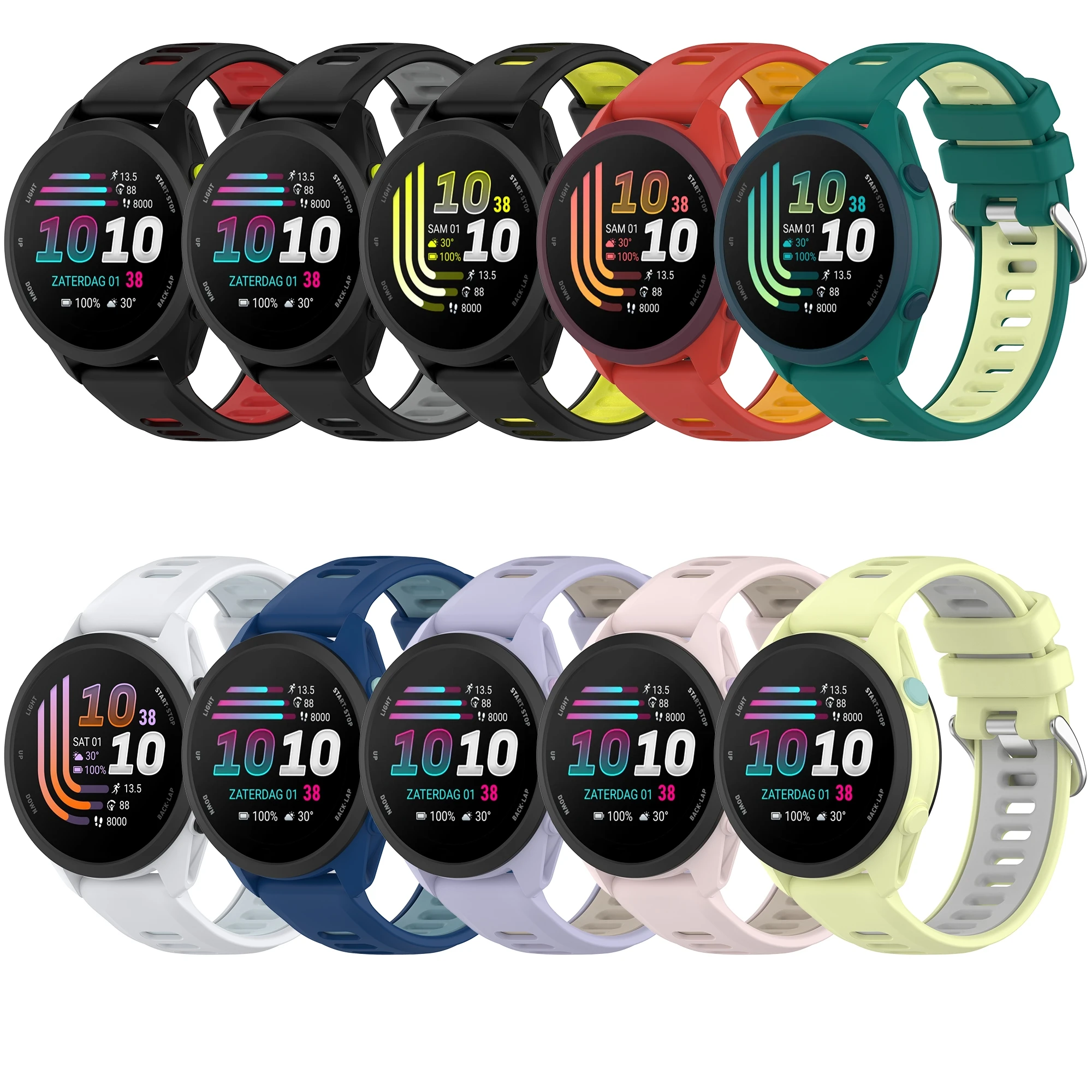 Sport Replacement Silicone Strap for Garmin Forerunner - Versatile and Durable Band