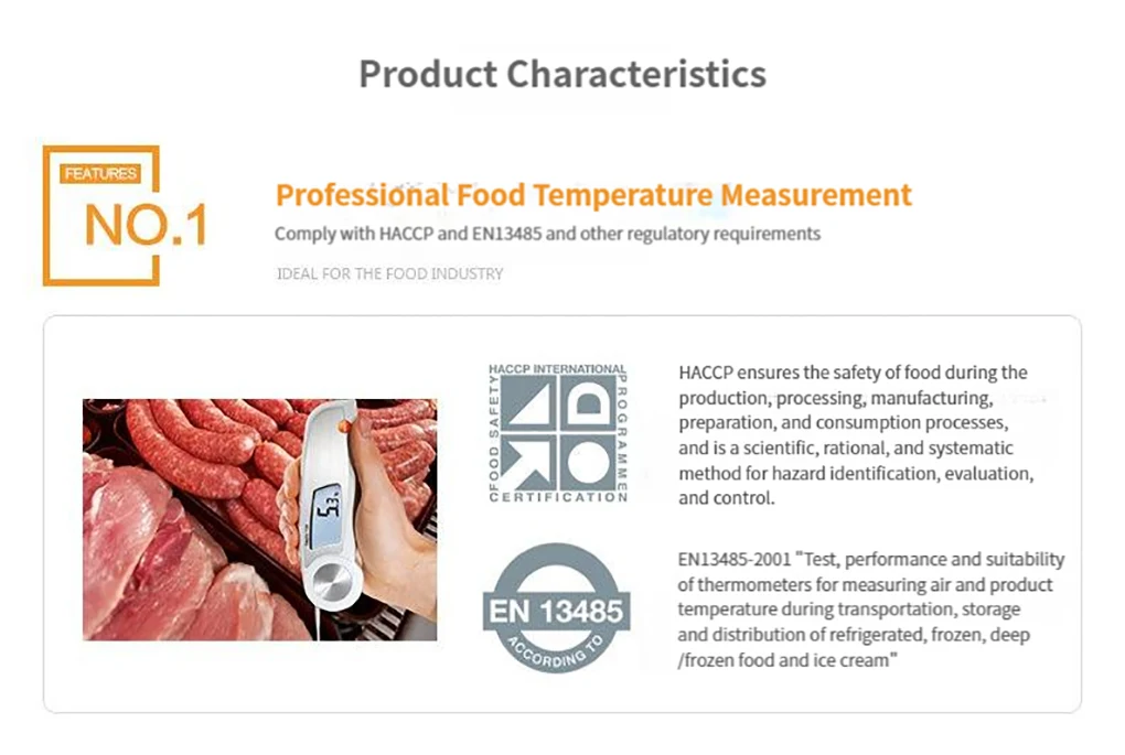 Testo 104 Folding Food Thermometer High Precision Waterproof Digital Thermometer