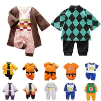 Infant Romper Baby Boy Girl Anime Clothes Demon Halloween Slayer Halloween Cosplay Costume Kids Cotton Jumpsuit Toddle Overalls 1