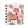 Cute Capybara Coil Book A7 Loose-Leaf Notebook Notepad Learn Stationery Planner Diary Weekly Planner School Supplies Gifts 6