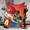 Cartoon Alvin & The Chipmunks Blanket Cute Animal Flannel Fluffy Throw Blanket Children and Adult Gift Sofa Travel Camping 1