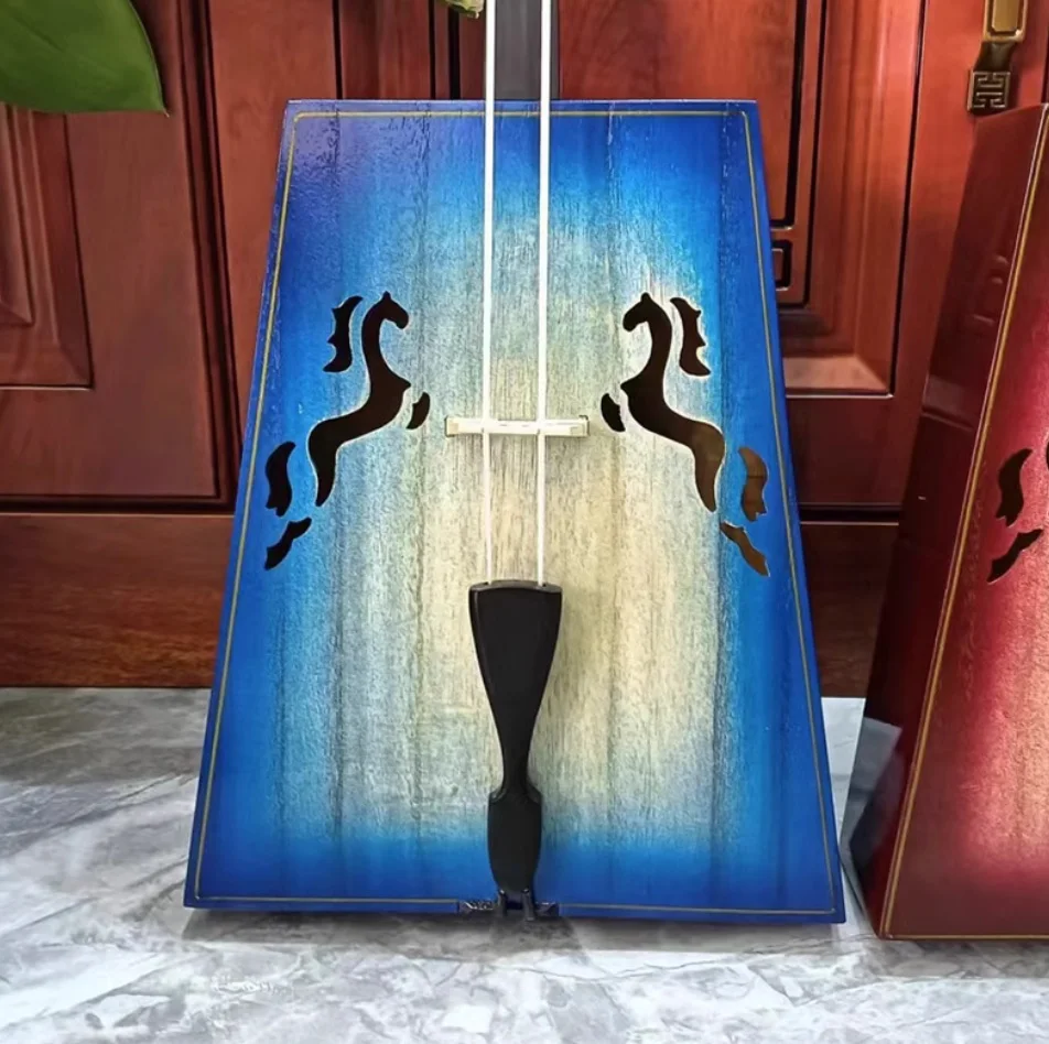 Morin Khuur Matouqin Blue Color Inner Mongolia stringed instruments