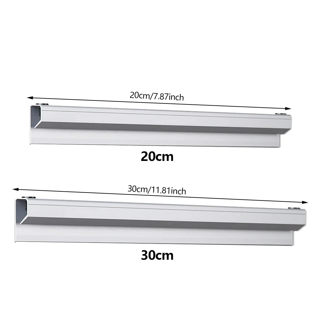 20/30cm Restaurant Ticket Holder Aluminum Order Rack Receipt Holder Silvery Kitchen Slide Check Rack for Office Cafes Pubs 6