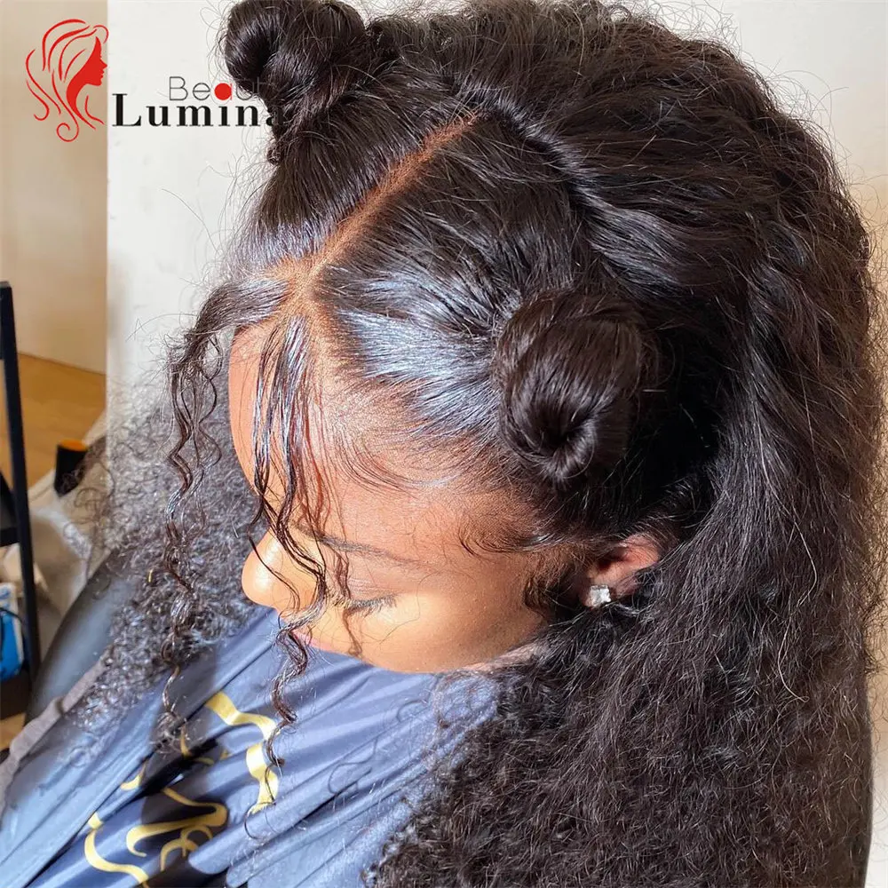 Kinky Curly Human Hair Wig 4x4/13x4 Lace Closure Wig For Black Women human hair wig lace front wig human hair wigs front lace wig