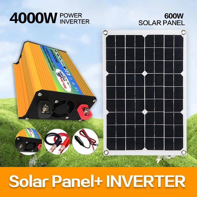 Solar Panel Kit Inverter 12v 220v  Solar Power Generation System - 12v 220v  Solar - Aliexpress