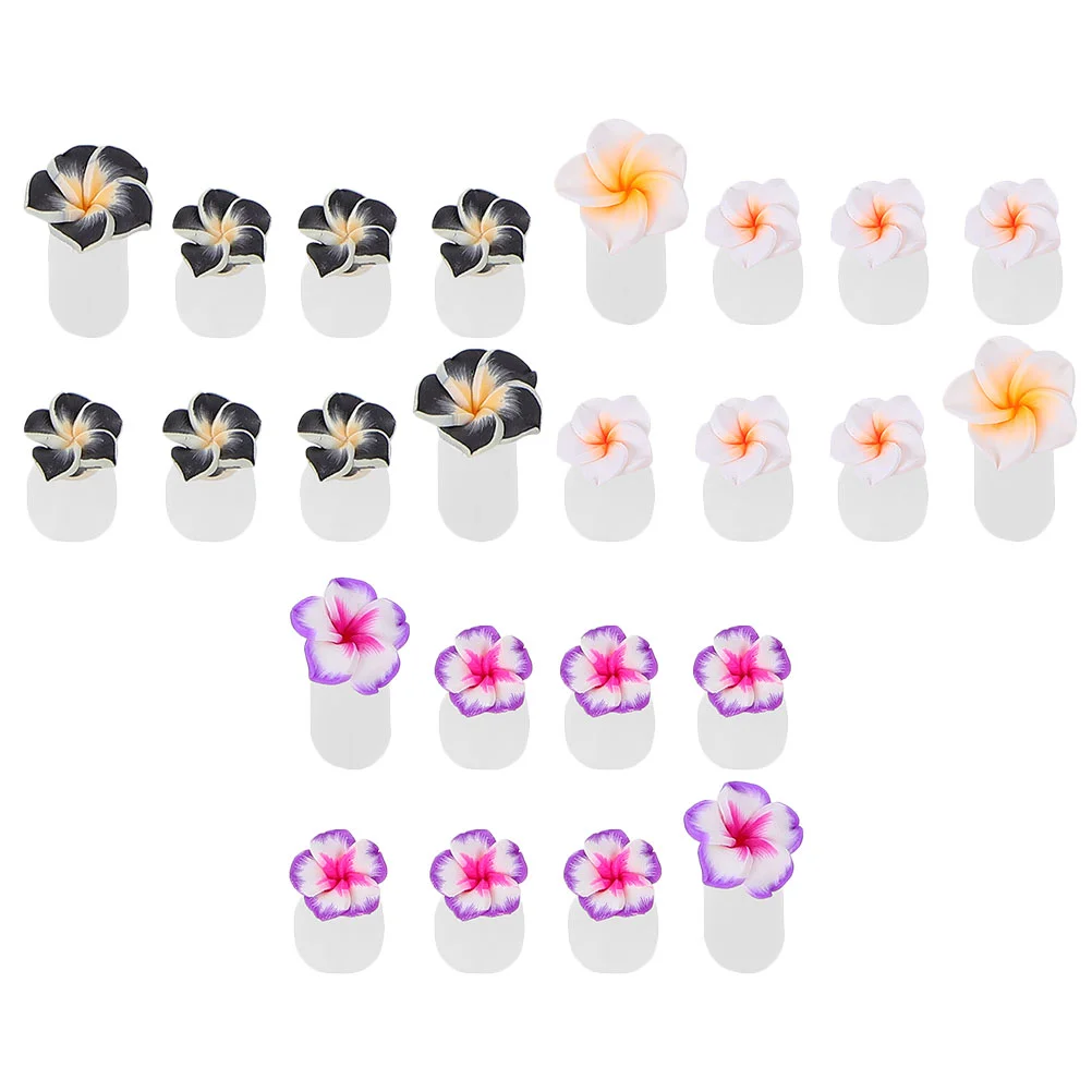 24 Pcs Toe Separator Flower Separators Spreader Gasket Nail Spreaders for Women Seperator Silica Gel Decorative