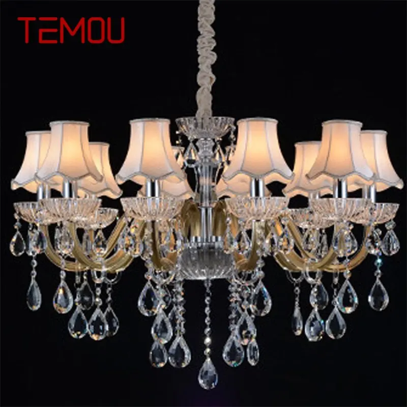 

TEMOU European Style Chandelier Lamp LED Pendant Lighting Luxury Decorative Fixtures for Home Hall