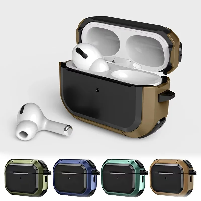 Shockproof Earphone Protective Case with Keychain and Anti-Scratch Design