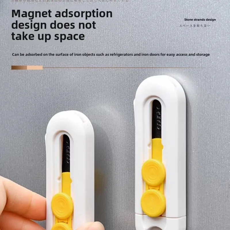 Magnetic Suction Courier Knife Utility Knife Does Not Hurt Hand Mini Portable Unpacking Machine Express Delivery