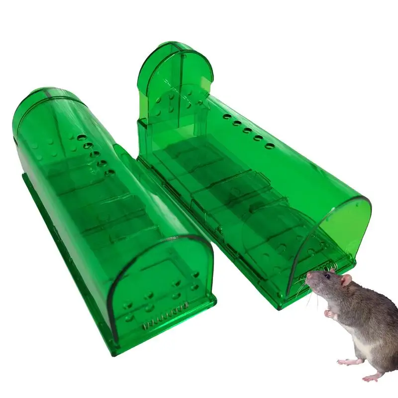

2 PCS Humanized Mouse Trap Catch And Release Mouse Trap Mouse Pet Safe Best Indoor Or Outdoor Rat Cage