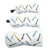 1pc Golf Rocket pattern Head cover Driver Head Covers Fairway Wood Head Covers Hybrid Head Covers Putter Cover Pu Leather 3