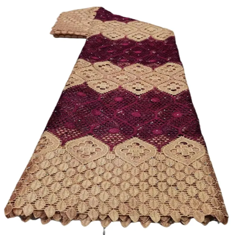 

Latest African Laces Royal Blue Pink Gold Cream stones Africa Nigerian Wedding Lace New French Tulle Net Lace Fabric High Qualit