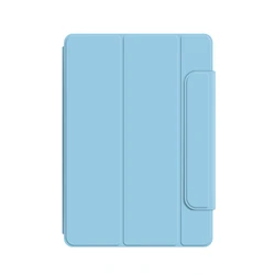 AJIUYU Smart Magnetic Fold PU Leather Book Cover - Google Pixel Tablet (Light Blue)