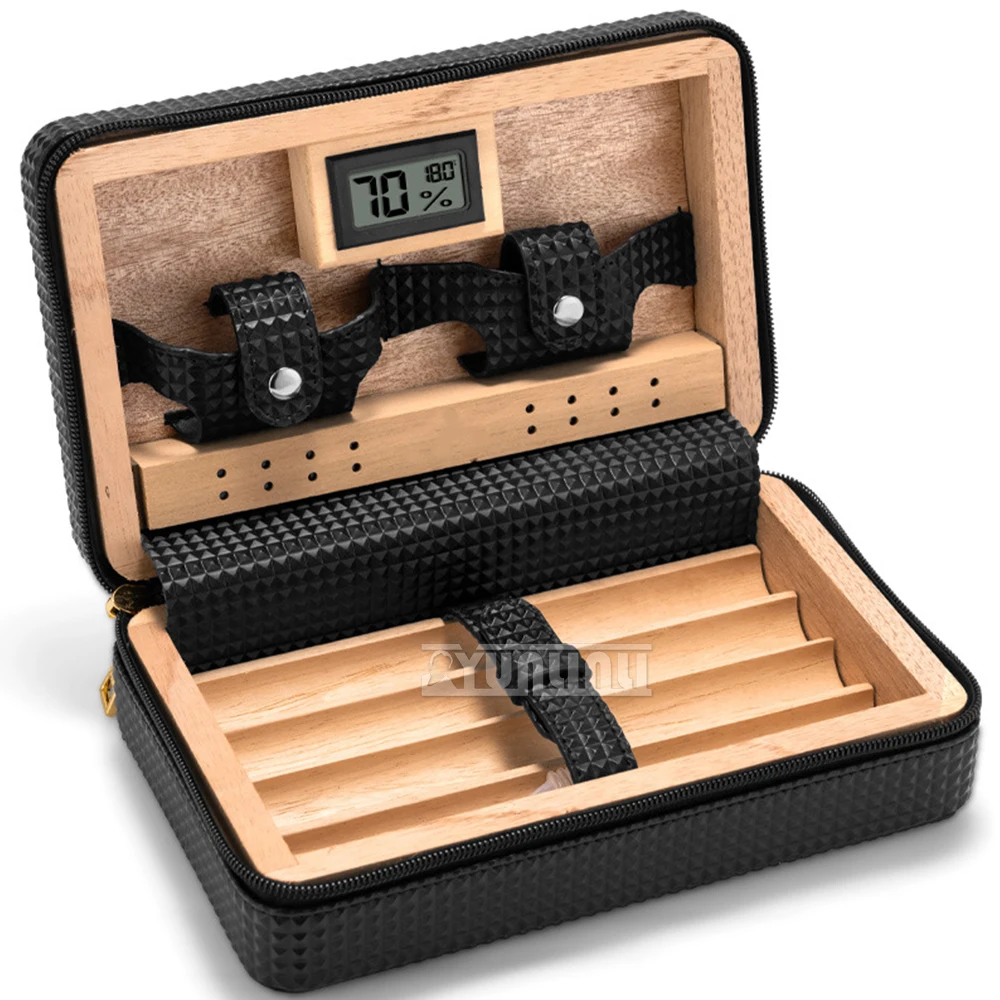 CLA-23KW1 Portable Humidor Cigar Box 4 PCS Humidifier Pack for Traveling Smoking Set Cigar