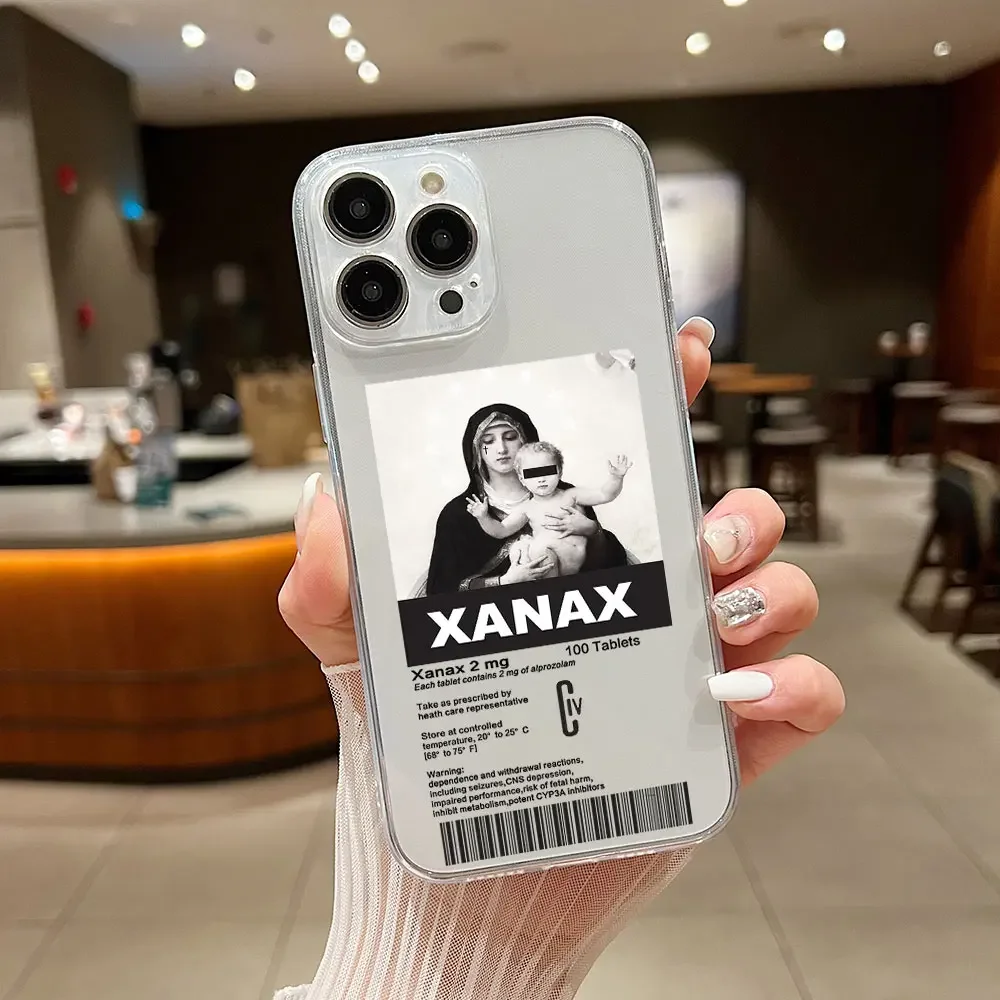 Chill Pill Shockproof Transparent Phone Case - Funny Design