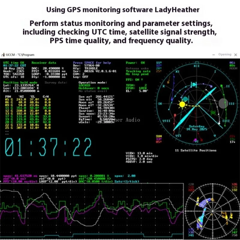 GPSDO 토밍 클록 GPS 타이밍 10MHz 주파수 기준 UCCM OCXO 항온 수정 발진기