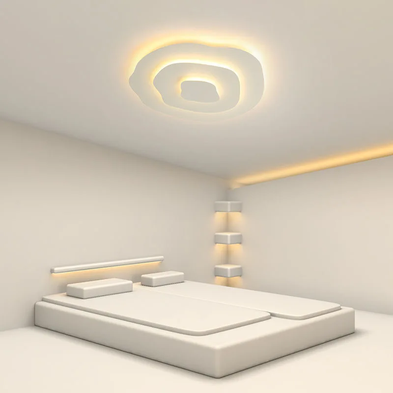 Living room ceiling light minimalist modern LED light bedroom ceiling light 2024 irregular circular room lighting fixtures