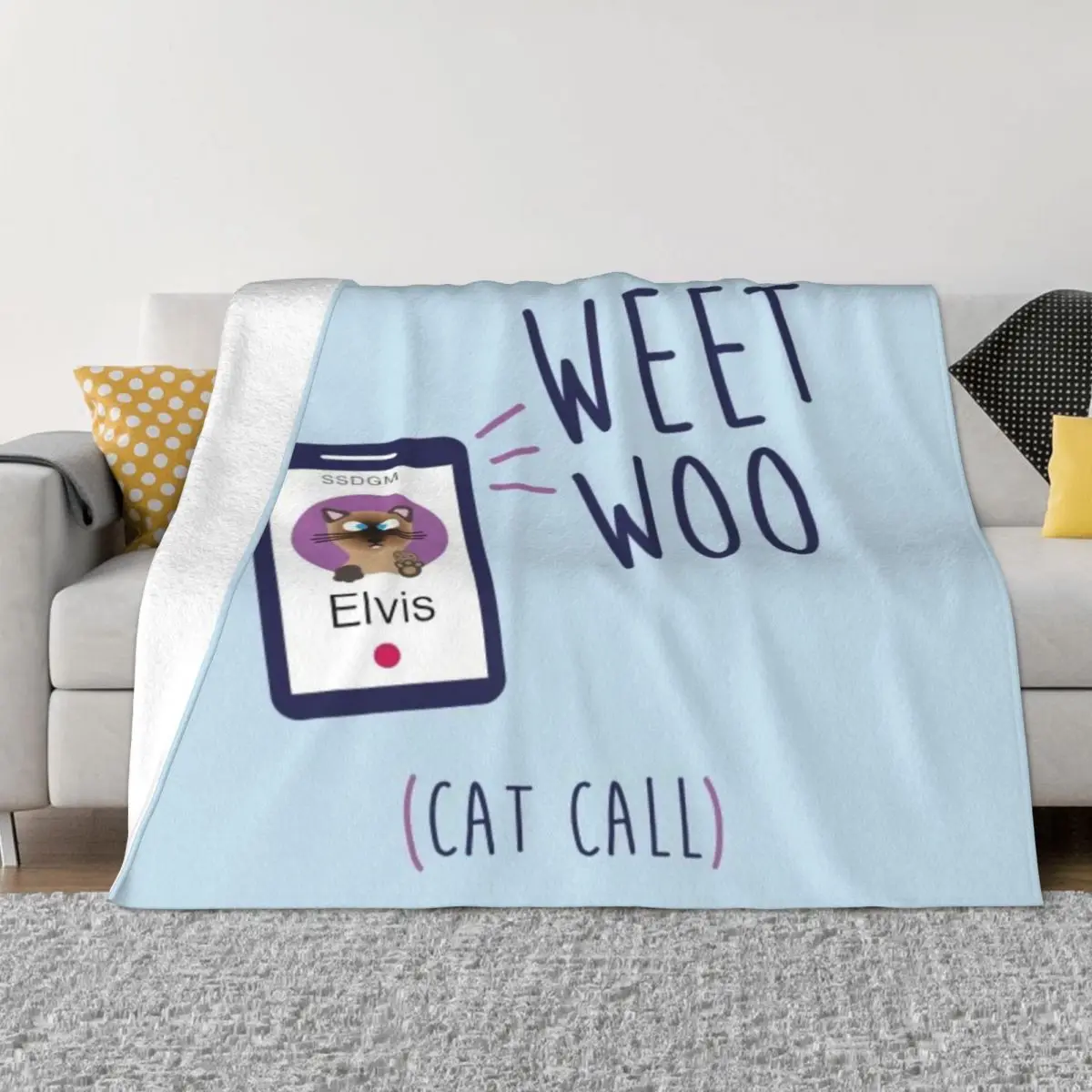 

Weet Woo Soft Micro Fleece Blanket Retro Warm For Camping AntiPilling