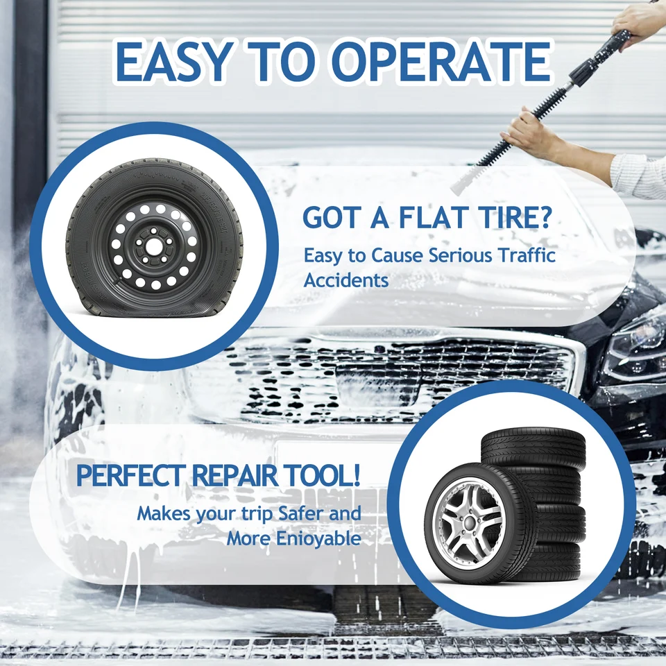 Strumento Per Riparazione Pneumatici - Rullo Per Applicare Toppe Su Camera D'Aria - Con Manico In Legno - Versione Media - Foto 6