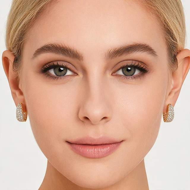 86215-d0b0dc.jpg Boucles d'oreilles créoles en zircone en forme de U pour femme, style géométrique, pour mariage, fiançailles, bijoux quotidiens