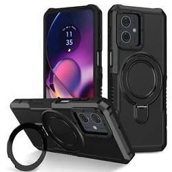 Custodia per telefono resistente agli urti con supporto girevole regolabile