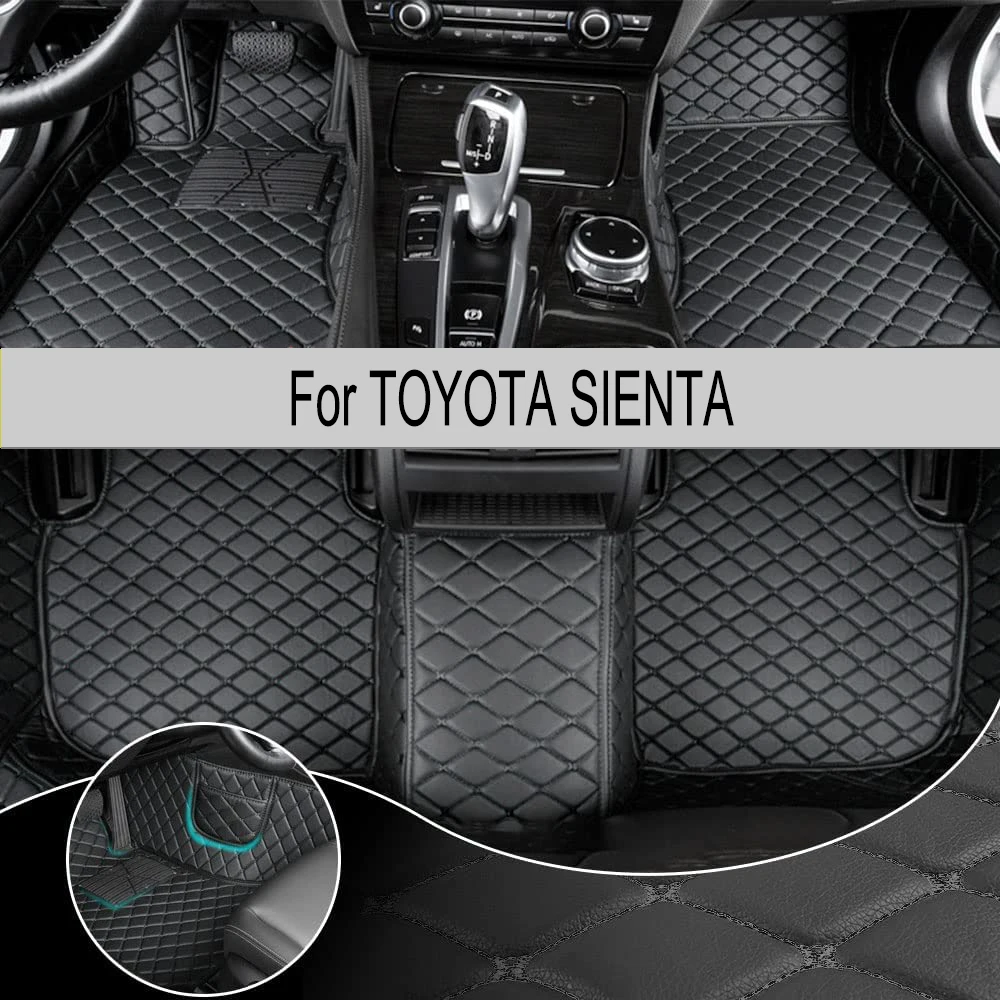 

Автомобильный напольный коврик для TOYOTA SIENTA, обновленная версия 2004-2013 года, Аксессуары для ног, коврики