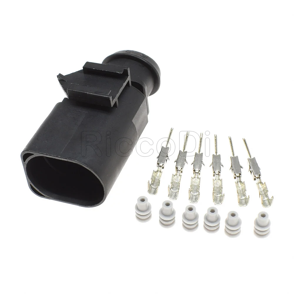 1-20Sets 6 Pin 3B0973813 1J0973713 1.5mm Auto Temp Sensor Plug Waterproof Electrical Wire connector For Car Truck 2