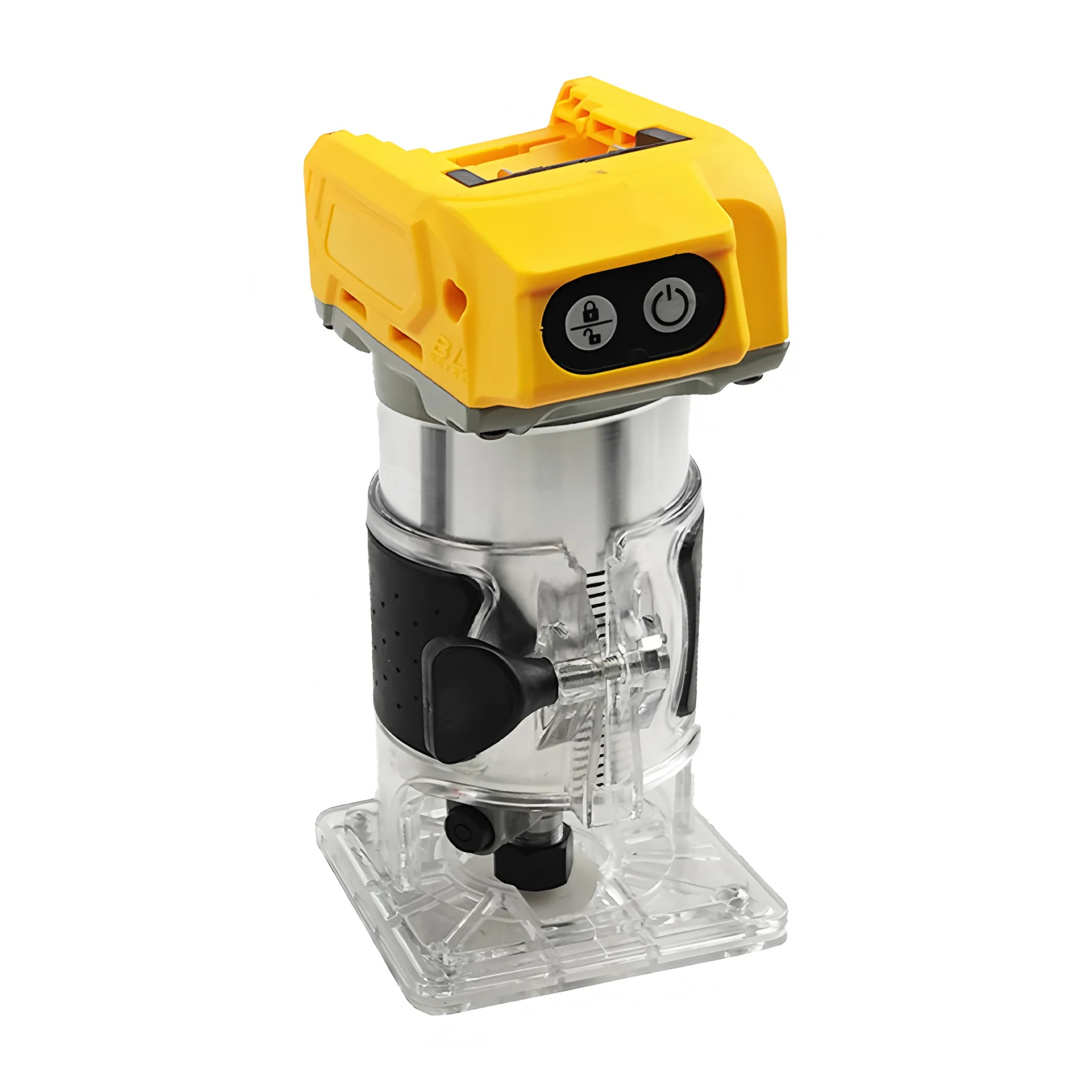 Fit For Dewalt 20V Electric Trimmer Brushless Woodworking Trimming Wood Router Milling Engraving Slotting Machine（No Battery）