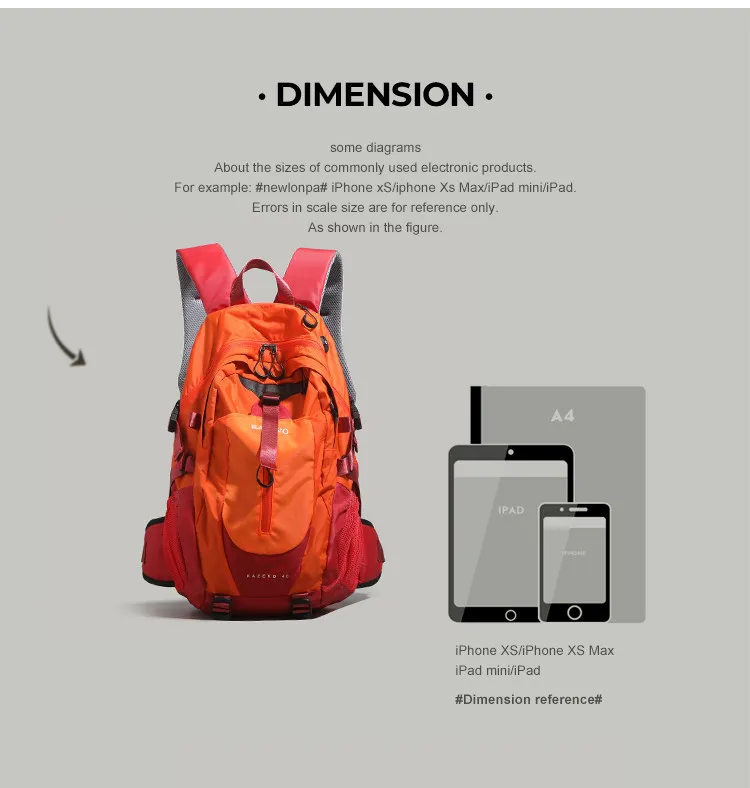 Hiking Backpack Travel Backpack for Men Women Camping Waterproof Outdoor Hiking Daypack Lightweight Backpack