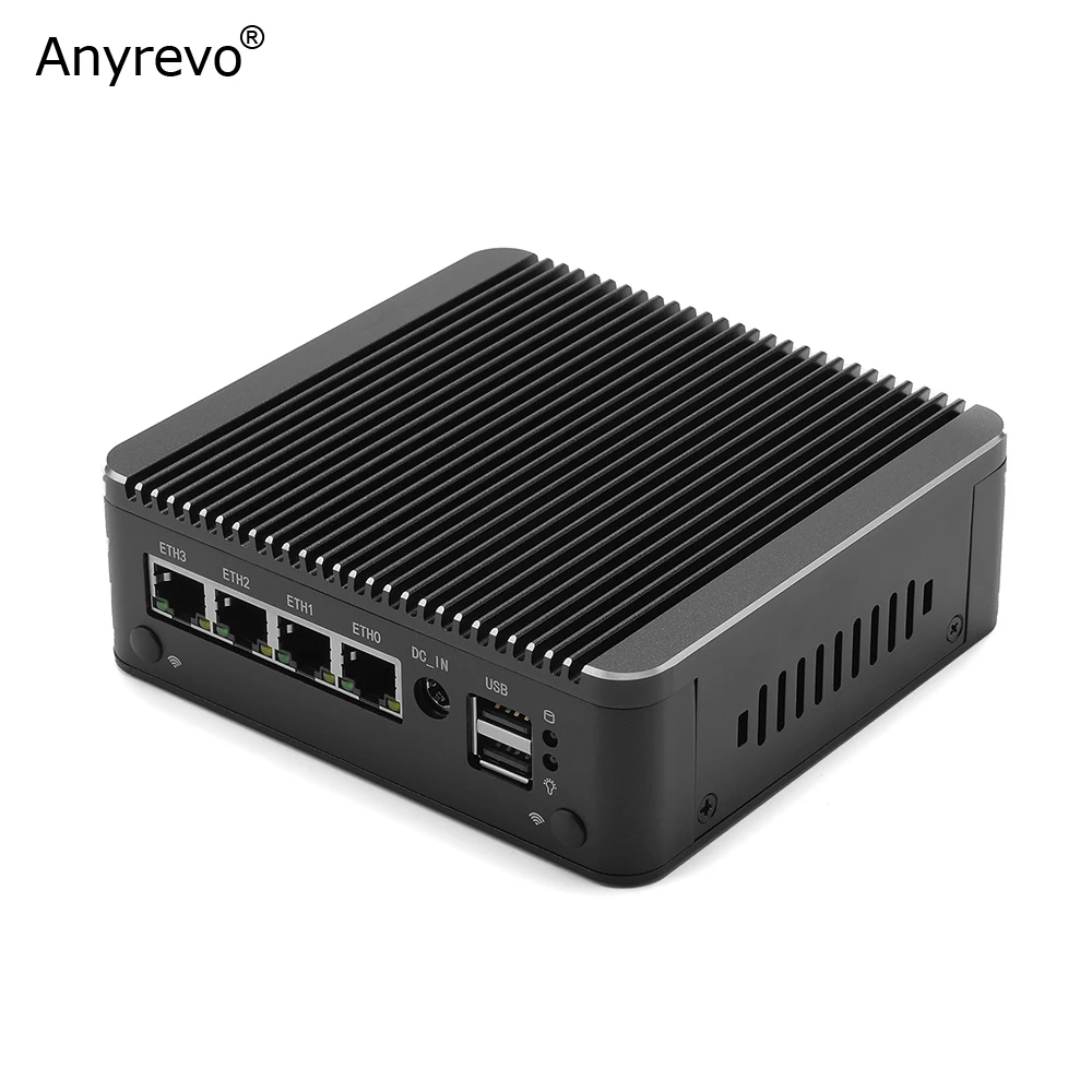 High-Performance Fanless Mini PC with 11th Gen Intel Processors, 4x I225V LAN, DDR4, NVMe, and OPNsense/PfSense Compatibility Description Image.This Product Can Be Found With The Tag Names Barebone Mini PC, Computer Office, Router