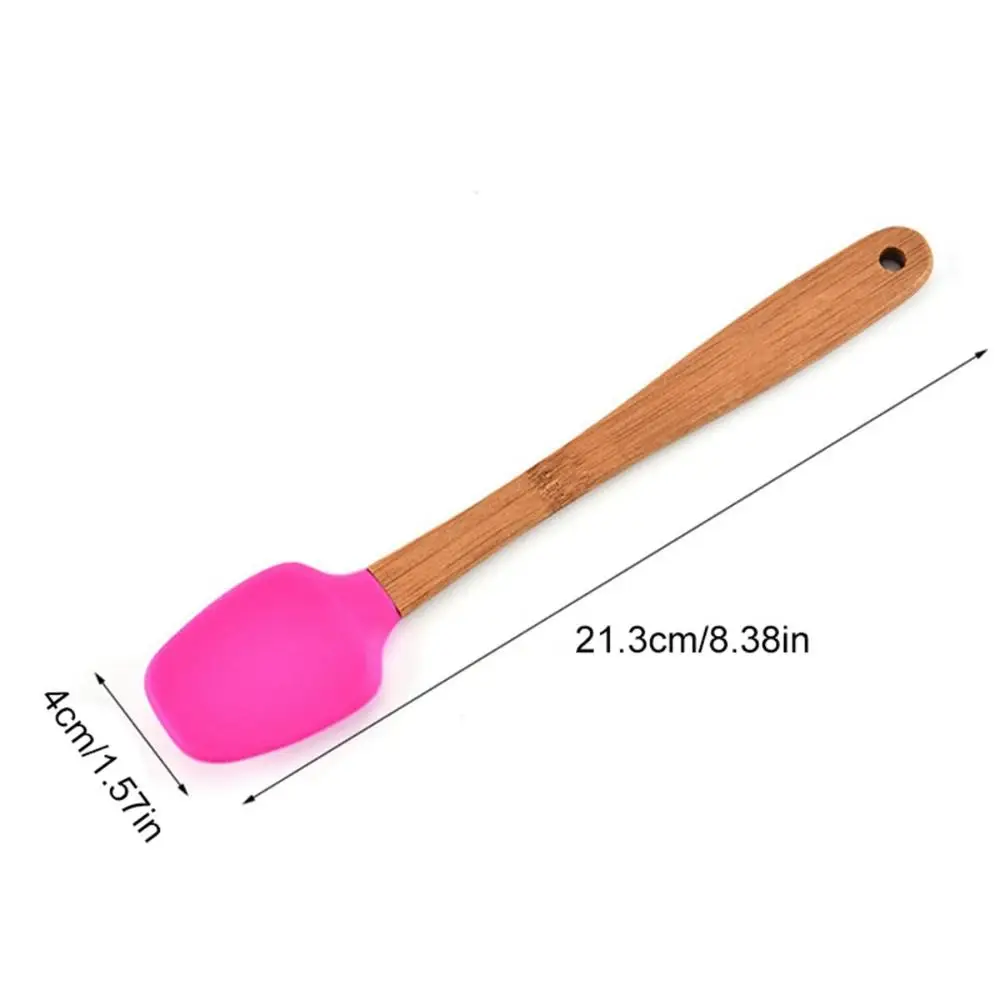 Bakeware Pastry Kicthen Utensils Silicone Wooden Handle Non-stick Brush Spatula Baking Tools Cake Scraper