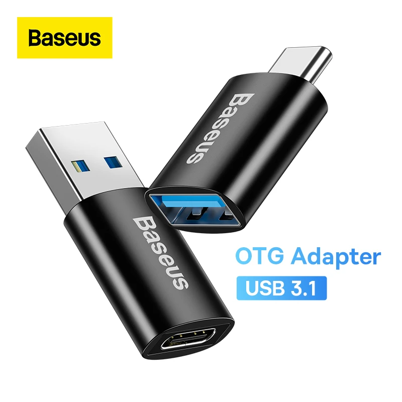 Baseus Usb 3.1 Otg Adapter Typec To Usba Usbc Type C Female Converter