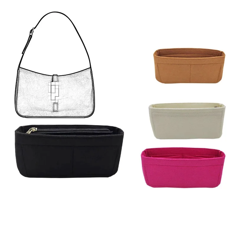 Fits P Re-Edition Under Arm Felt Insert Bag Organizer Makeup Handbag Liner Travel Inner Purse Portable Cosmetic Base Shaper handbag organizer handbag felt shaper