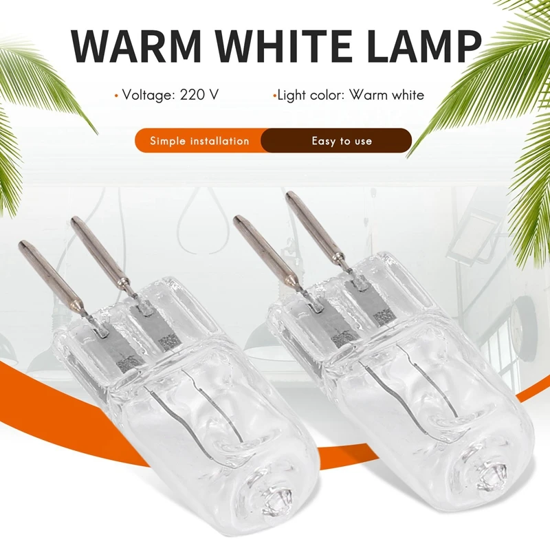 New 4 220V 35W G5, 3 pin power supply dual halogen bulb warm white
