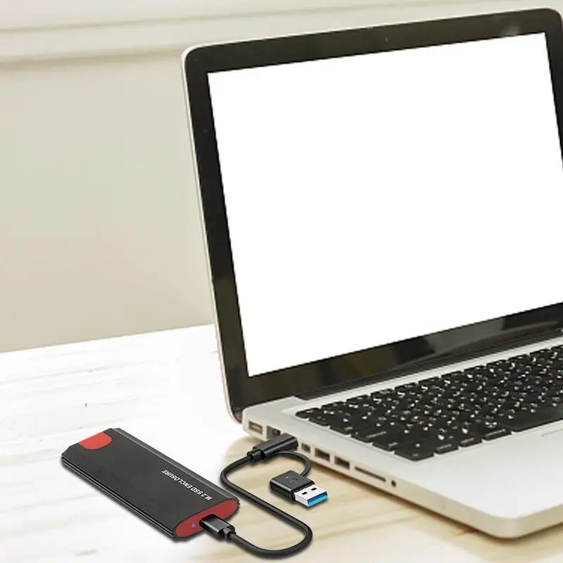 Nvme Case Ssd de Protocolo Duplo M.2 para Usb tipo c 3.1 Adaptador de Gabinete Nvme Pcle Nvme Chave bm Caixa de Disco Ssd - Image 5