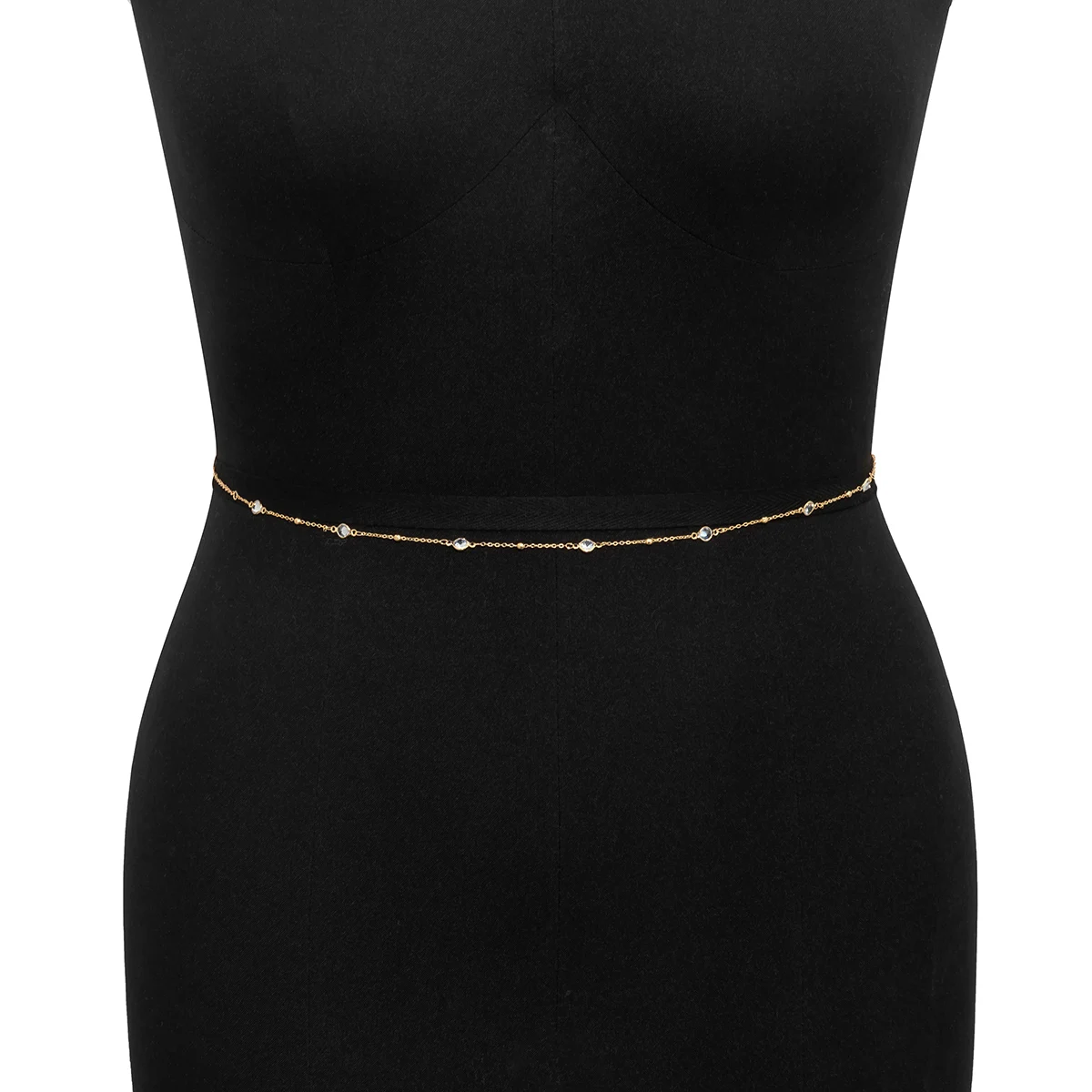 Sexy Body Waist Chain Jewelry For Women Vintage Minimalism Crystal Belly Belt Chain Bohemia Spring Summer Beach Vacation Bijoux - 4