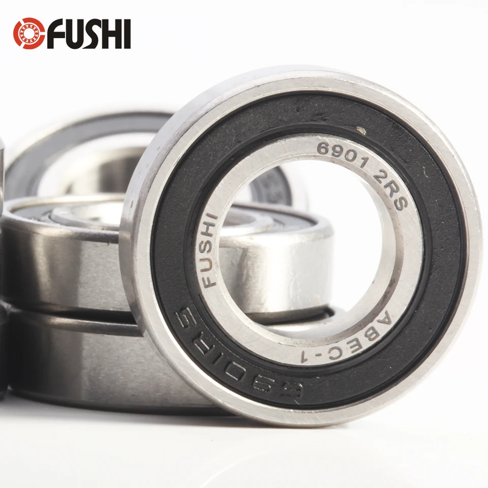 6901 2RS ABEC-1 (10PCS) 12x24x6 MM Metric Thin Section Bearings